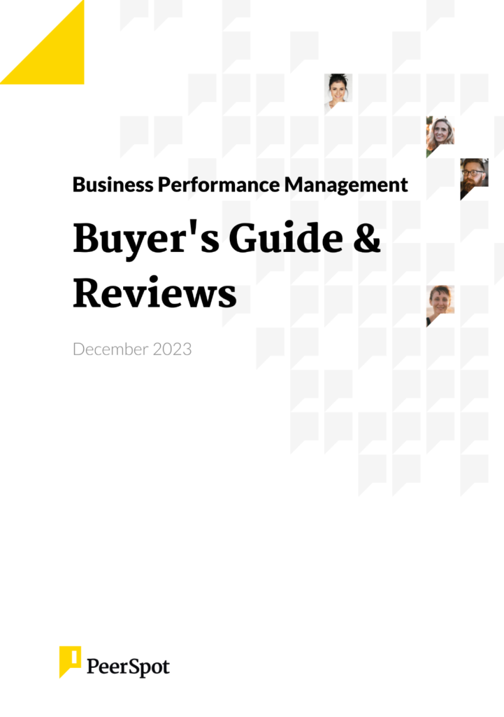 Business Performance Management: Buyer’s Guide & Reviews, December 2023